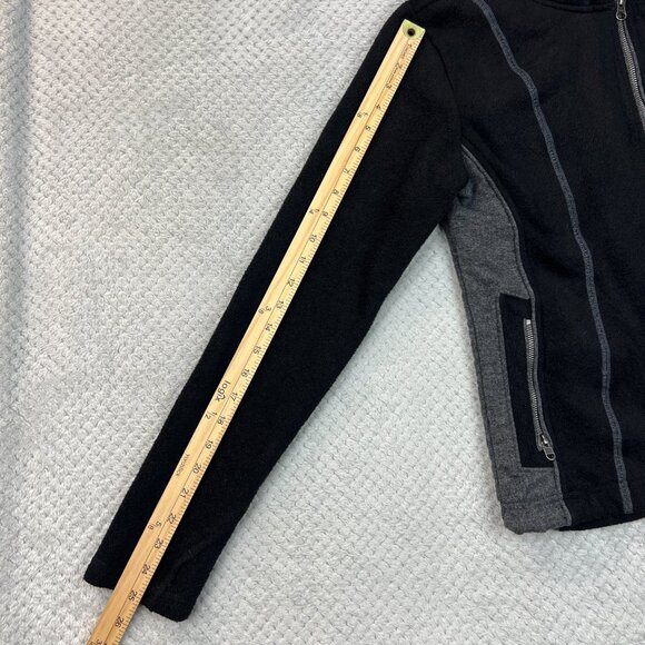 Kuhl Womens Alfpaca Hoodie Fleece Full Zip Black/Gray Outdoor Warm Wear Medium - Picture 13 of 16